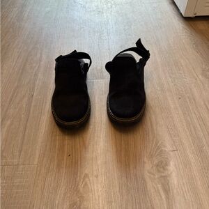 Dr. Martens Black Carlson Slingback Mules, Size 8